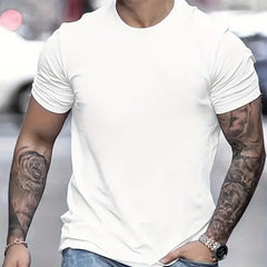 Men's Solid Short Sleeve Comfy T-shirt