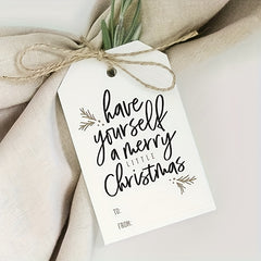 50pcs Christmas Hanging Cards Merry Christmas Blank Writing Congratulations