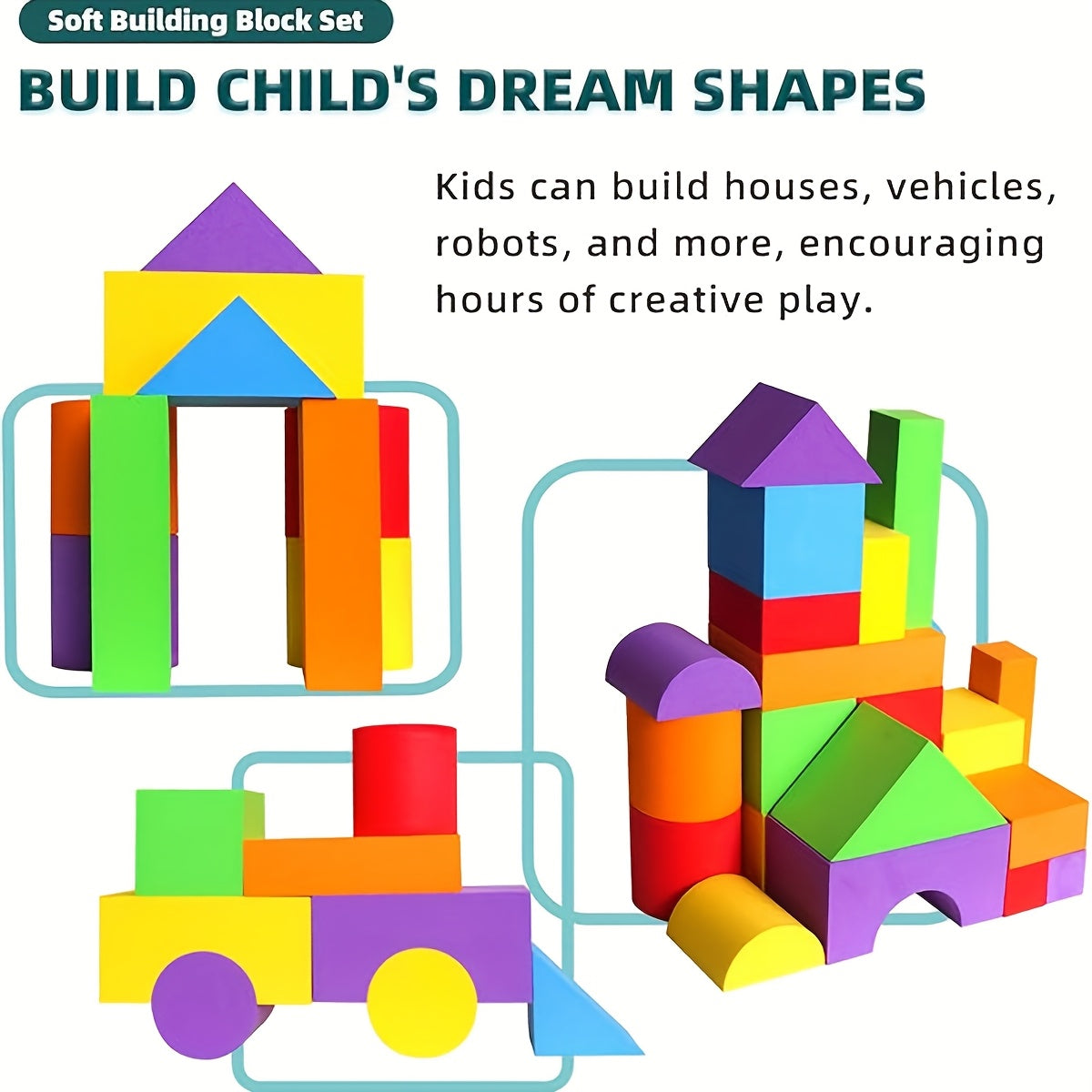 Foam Building Blocks Puzzle Stacking Toy - Ideal Gift for Kids
