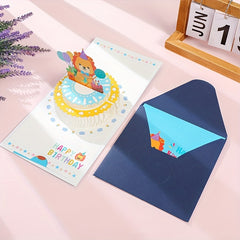 Pop Up 3D Birthday Party Invitation Card
