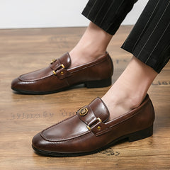 Men's Classic Slip On Loafer Shoes for Wedding Business Party Office