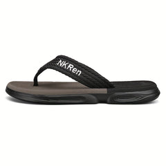 Men's Casual Slip On Flip Flops with Arch Support Lightweight Non-slip Sandals
