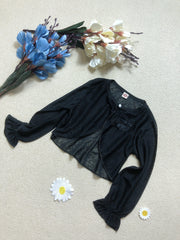 Kid s Sunscreen Shawl Long Sleeve UV Protection Cardigan Flower Decor Top