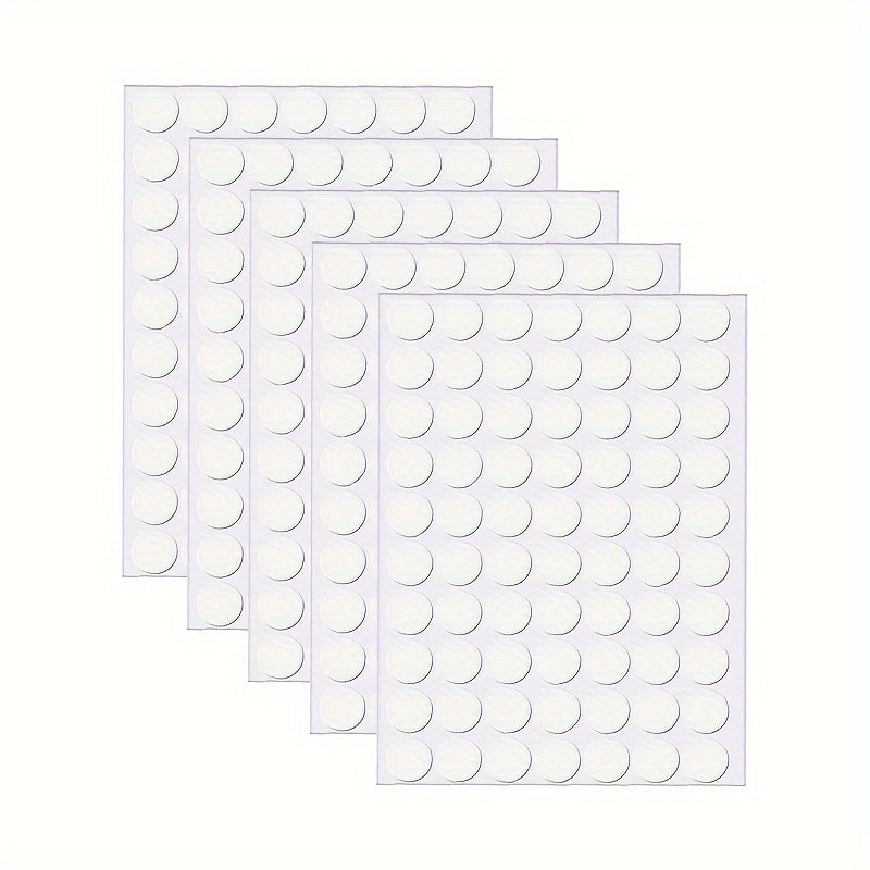 350pcs Double Sided Transparent Adhesive Stickers Waterproof Small