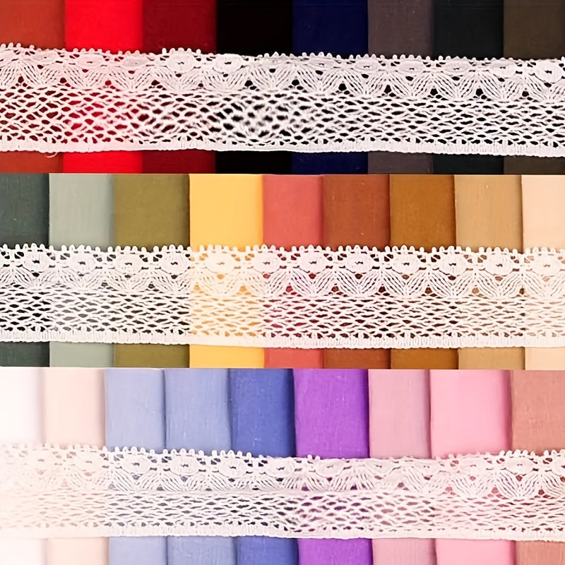 26pcs Cotton Fabric DIY Hair Ring Wind Bronzing Strip Roll Doll Patchwork