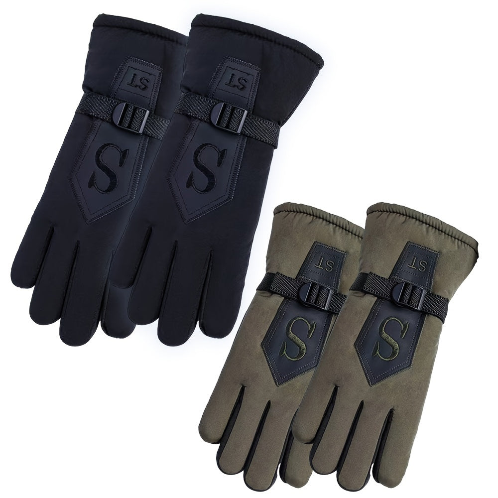 Winter Thermal Touch Screen Gloves - Full Fingered Ski Gloves For Women And Men