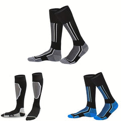Winter Skiing Socks for Kids - Thick Long Socks for Skiing, Riding
