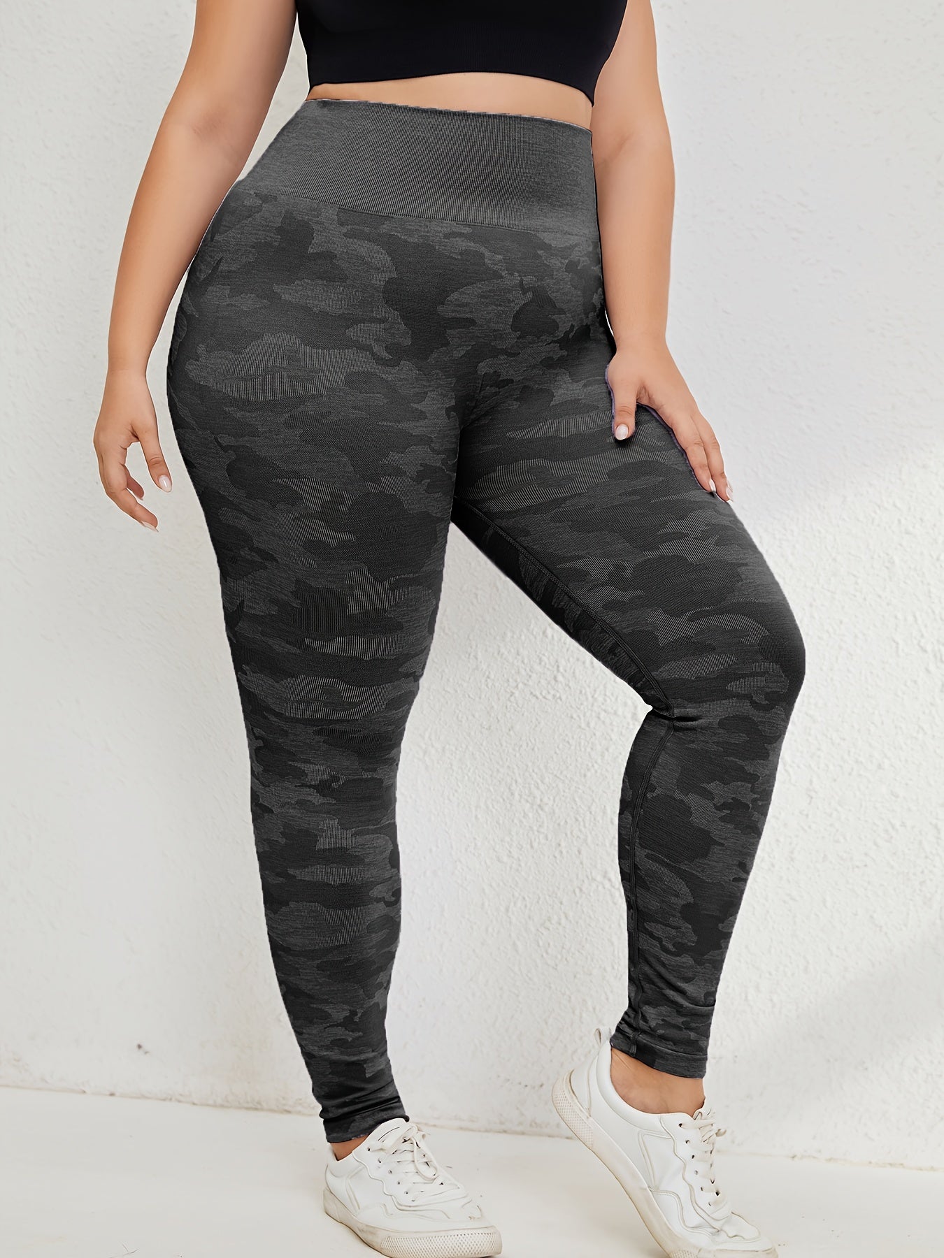 Camo Print High Rise Fitness Yoga Pants
