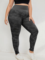 Camo Print High Rise Fitness Yoga Pants