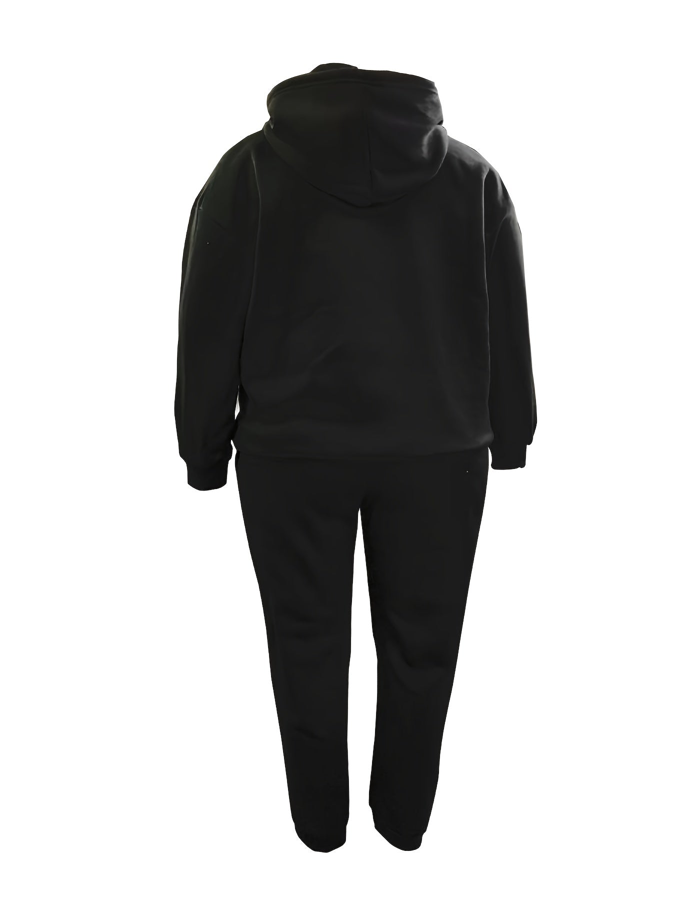 Women's 2 Piece Letter Print Hoodie & Joggers Outfit Set