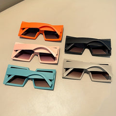 Oversized Square Frame Sunglasses Gradient Lens Glasses UV400