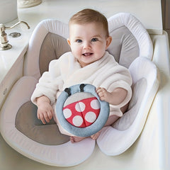 Cartoon Flower Bath Mat for Babies Bathing Pouch Seat Cushion