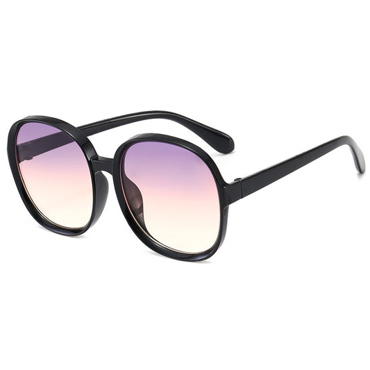 Vintage Oversized Round Sunglasses for Women - Sun Protection