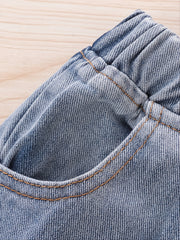 Girls Striped Denim Jeans for Autumn Winter