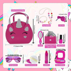Children's Girl Makeup Toy with Durable Zipper - Princess Role Play Set