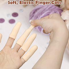 20Pcs Silicone Finger Sleeves Thumb Protector Gel Finger Cots for Finger Tips