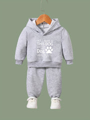 Girl's 2-Piece Sporty Outfit Set, Perfect for Spring and Fall