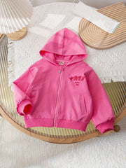 Girl's Chinese Jacket & Children's Zip Up Hoodie Coat