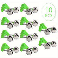 50pcs Plastic Clip Bite Alert Fishing Rod Bell Fishing Alarm Bells