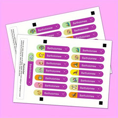Custom Floral Name Labels - 480pcs