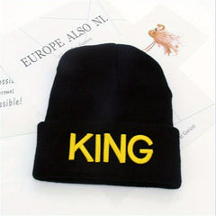 Cozy Letter Embroidered Knitted Hat