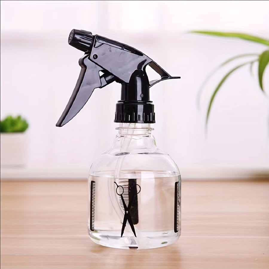 Hairdressing Spray Scissors Plastic Transparent Spray Bottle 250ml