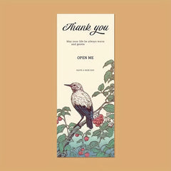 50pcs Vintage Thank You Sticker Seal Label for Manicures, Journal, Gift Wrap