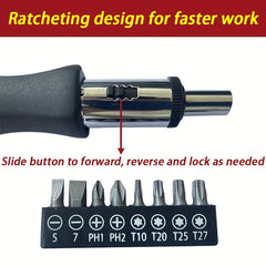 32 cm Heavy Duty Ratchet Screwdriver Tool