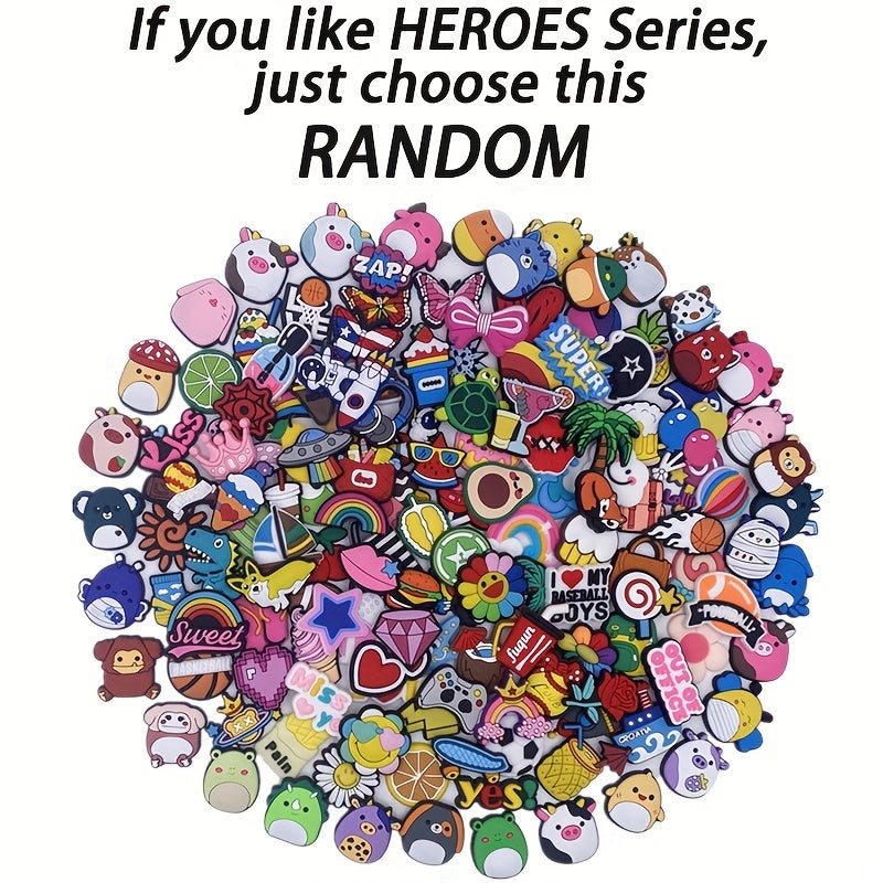 Cartoon Heroes Shoe Charms for Crocs - Party Favors Shoe Decorations