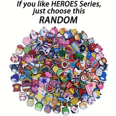 Cartoon Heroes Shoe Charms for Crocs - Party Favors Shoe Decorations