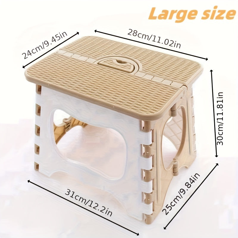 Portable Folding Stool Lightweight Compact Plastic Chair for Camping Fishing