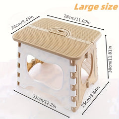 Portable Folding Stool Lightweight Compact Plastic Chair for Camping Fishing