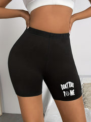 Casual Elastic Waist Workout Shorts for Women