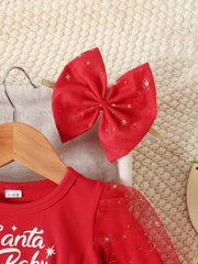 Toddler Baby Girl Christmas Xmas Mesh Dress Holiday Party Dress