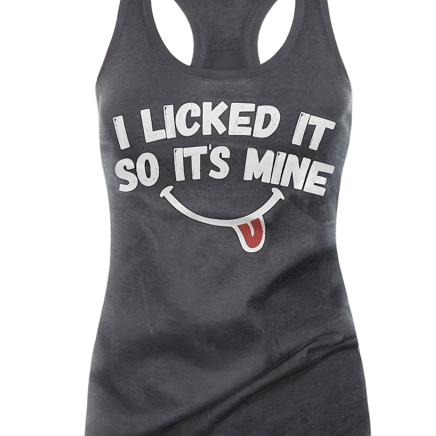 Funny Slogan Print Tank Top for Women