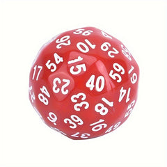 1pc 60 Sided Gaming Dice Number 1-60 Acrylic Dice