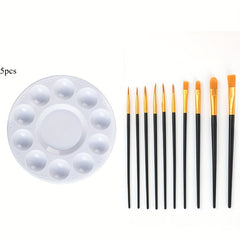 15pcs Watercolor Gouache Acrylic Painting Brush Set Art Nylon DIY Tools