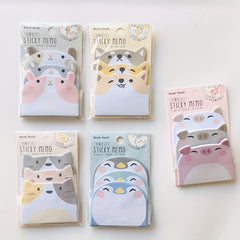 2pcs 90 Sheets Animal Sticky Notes for Office & School