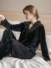 Lace Pajama Set Long Sleeve & Lounge Pants
