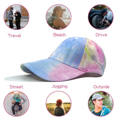 Unisex Tie Dye Baseball Cap Adjustable Relaxed Fit