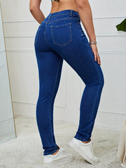 High Rise High Waist Skinny Jeans Women's Denim
