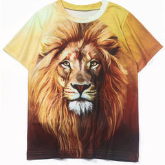 Boys' Lion Graphic T Shirt 3D Print Summer Outdoor Fun