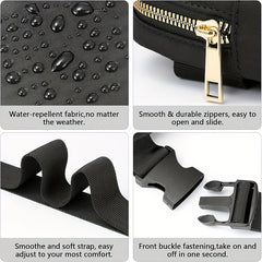 Letter Decor Waist Bag Pouch Adjustable Strap Fanny Pack For Women Sports
