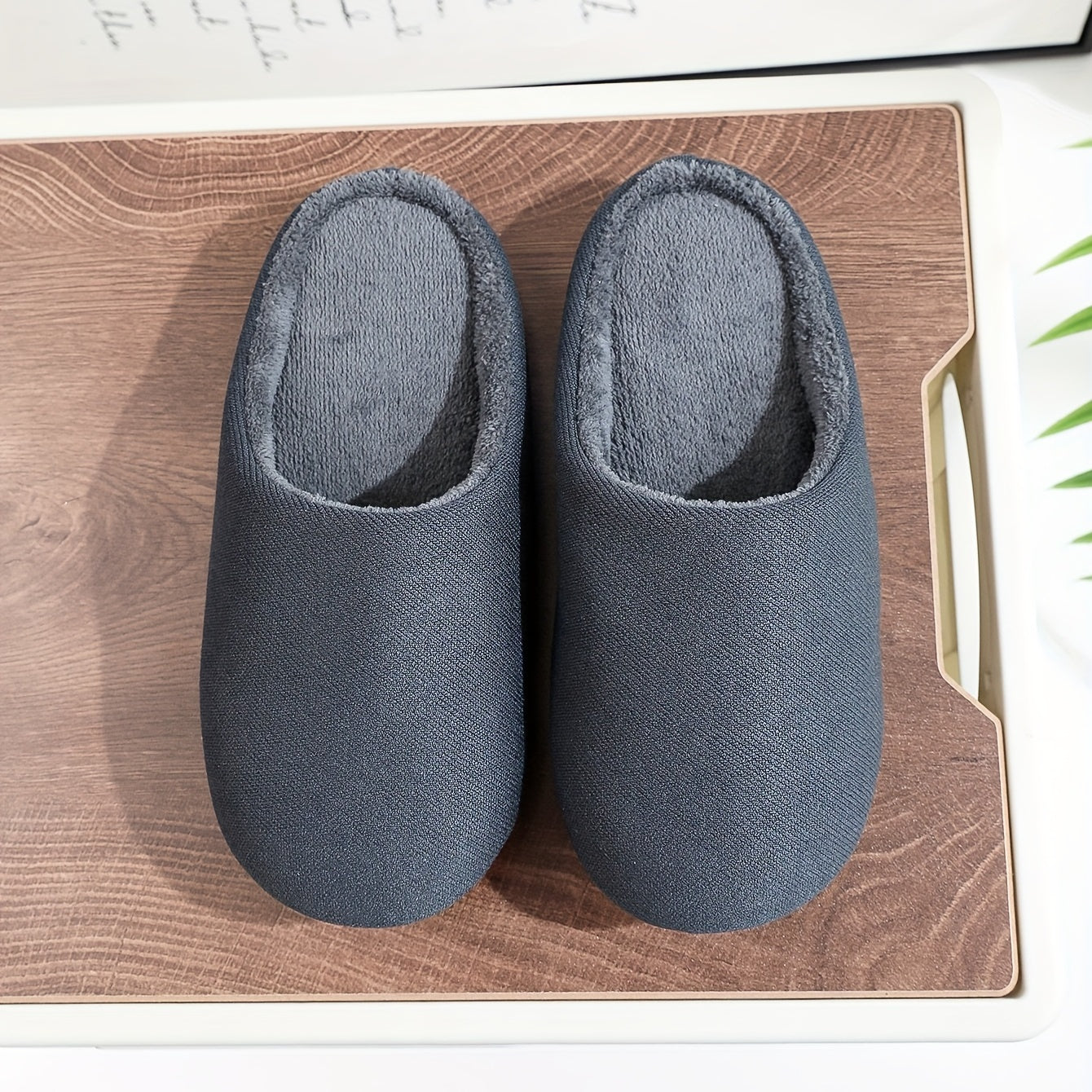 Soft Plush Cozy House Slippers for Men Winter Shoes