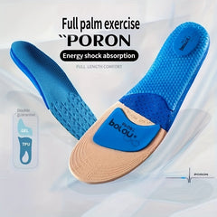 Silicone Sports Insoles Arch Support Breathable Cushion Shock Absorbing