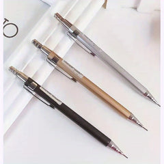 3pcs 0.7mm Metal Mechanical Pencils for Stylish Writing, Offices, Schools
