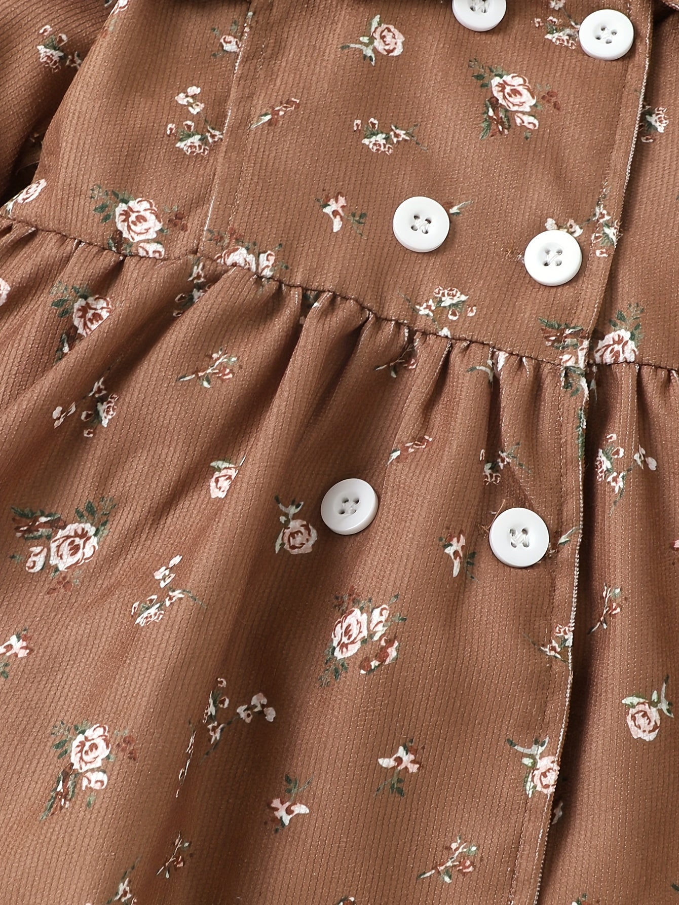 Baby Girl's Floral Print Dress for Spring/Autumn