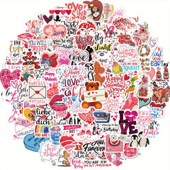100pcs Sweet Series Ins Style Cartoon Stickers For Notebook