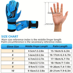 Soccer Goalkeeper Gloves Strong Grip Finger Protection