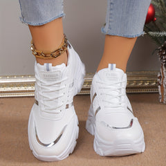 Reflective Chunky Sneakers Waterproof Running Shoes